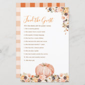 Zoete pompoen rustieke bloemen Vind de gast (Voorkant / Achterkant)