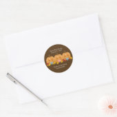 Zoete pompoenen Halloween Herfst Favor Sticker (Envelop)