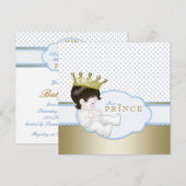 Zoete Prins Baby Shower Kaart (Voorkant / Achterkant)