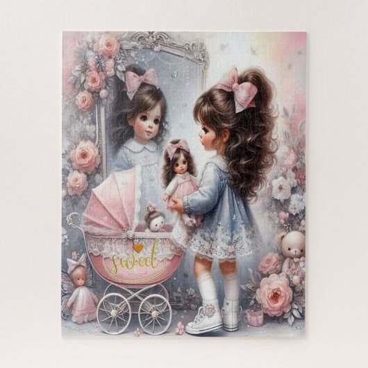 Zoete puzzel legpuzzel (Verticaal)