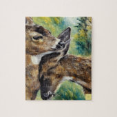 Zoete rendierpuzzel legpuzzel (Verticaal)