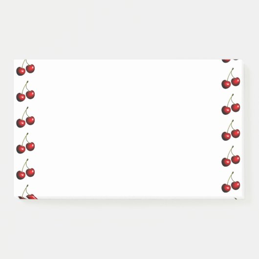 Zoete rode kersen plaknotities post-it® notes (Voorkant)