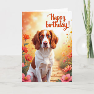 Zoete Rossige Hond Kaart