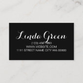 Zoete roze bakkerij visitekaartje (Achterkant)