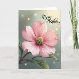 Zoete Roze Bloem Kaart