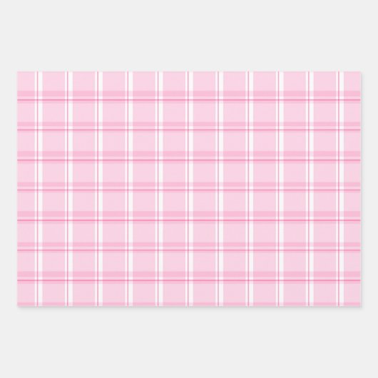 Zoete roze en witte speldenpatroon inpakpapier vel (Voorkant)