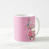 Zoete Roze Kitty Chibi Mok (Voorkant rechts)