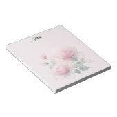 Zoete roze rozen notitieblok (Schuin)