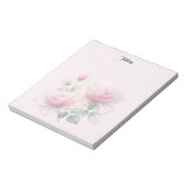 Zoete roze rozen notitieblok (Gedraaid)
