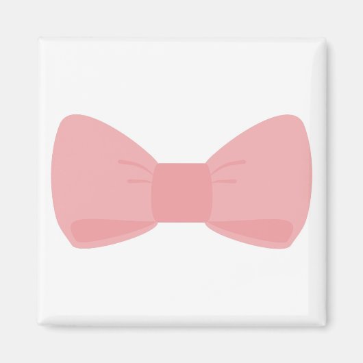 Zoete roze strik magneet (Voorkant)