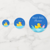 Zoete Rubber Ducky Baby shower Confetti (Voorkanten)