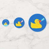 Zoete Rubber Ducky Baby shower Confetti (Achterkanten)