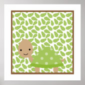 Zoete Safari Kleine Schildpad Babykamer Muur Kunst Poster (Voorkant)