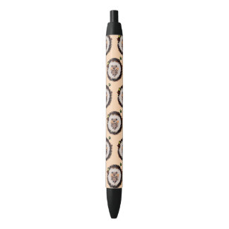 zoete schattig gekrulde egel zwarte inkt pen