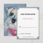 ZOETE SCHNAUZER PUPPY HOND DRAAIEN 10 RSVP (Voorkant / Achterkant)