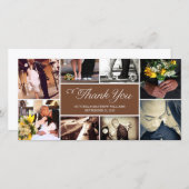 ZOETE SCRIPT COLLAGE | TROUWKAART BEDANKJE BEDANKKAART (Voorkant / Achterkant)