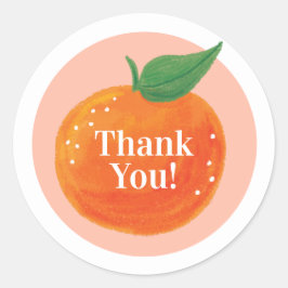 Zoete Sinaasappelronde Bedankt Sticker