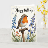 Zoete Sinaasvogel Kaart (Gele Bloem)