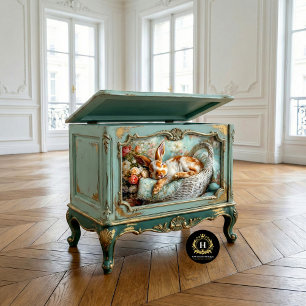 Zoete Slapende Konijn Kinderkamer Paas Decoupage Tissuepapier