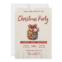 🍬🎄Zoete snoep Kerstmis Bewerkbare 5x7” uitnodigi