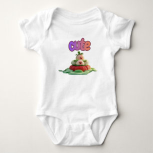 Zoete Snoepjes 3D Kawaii Kunst – Pastel Pastel T-s Romper