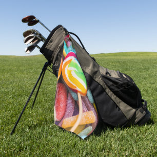 zoete snoepjes golfhanddoek