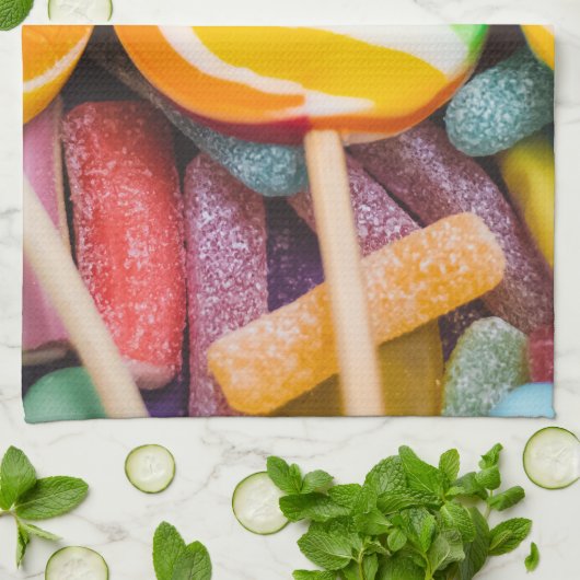 zoete snoepjes theedoek (Gevouwen)