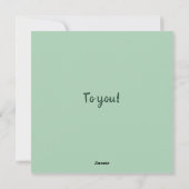 Zoete St. Patrick's Day kaart (Achterkant)