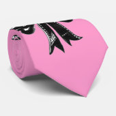 Zoete strikdas (roze olifant) stropdas (Opgerold)