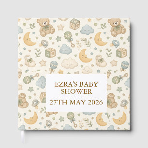 Zoete Teddybeer Baby Shower Gastboek Geslacht N Gastenboek