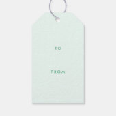 Zoete tijd pastel groene donut verjaardag cadeaulabel (Achterkant)