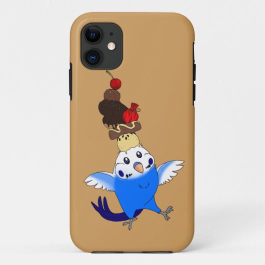 zoete traktatie [phone case-budgie blue] Case-Mate iPhone case (Achterkant)