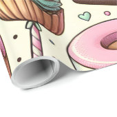 Zoete traktaties met bogen cadeaupapier (Rol Hoek)