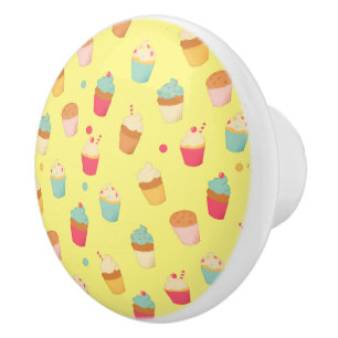 Zoete Treats Cupcake Keramische Knop