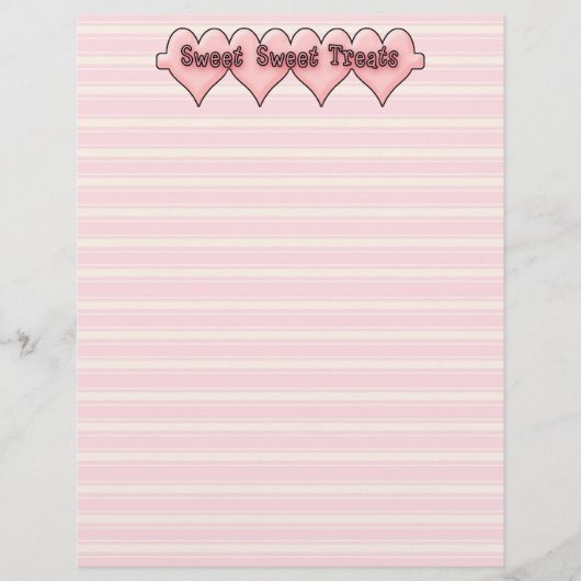 Zoete twitterbewerkingen Recipe Paper (Voorkant)