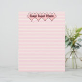 Zoete twitterbewerkingen Recipe Paper (Staand voorkant)