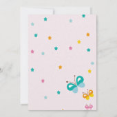 zoete uil en vlinder Halloween feest Kaart (Achterkant)