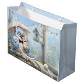 Zoete Vader Vogel Feestcadeautas Groot Cadeauzakje (Voorkant Gekanteld)