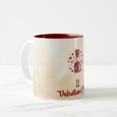 Zoete Valentijnsdag Notenkraker Liefde Koffiemok Tweekleurige Koffiemok (Voorkant links)