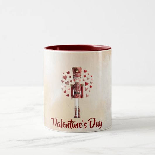 Zoete Valentijnsdag Notenkraker Liefde Koffiemok Tweekleurige Koffiemok (Center)