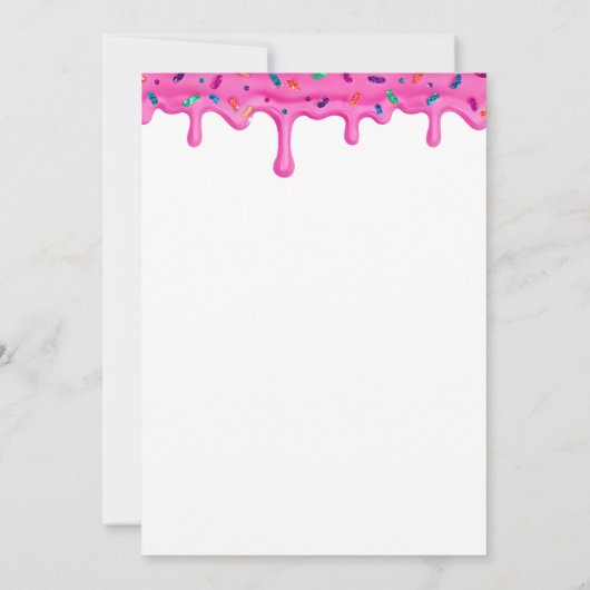 Zoete viering, Candyland, Candy Sweets donut Kaart (Achterkant)