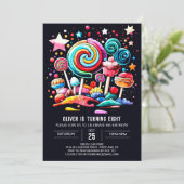 Zoete Viering Magische Verjaardag Kaart (Staand voorkant)