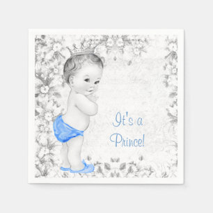 Zoete Vintage Prins Baby Shower Servetten
