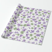 Zoete Violets Cadeauverpakking Cadeaupapier (Uitgerold)