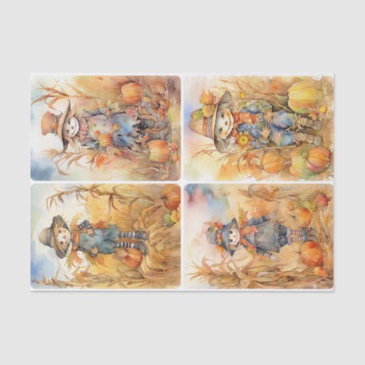 Zoete vogelverschrikkers tissuepapier (Voorkant)