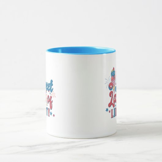 Zoete vrijheidspatriottische grond mok (Midden)