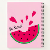 Zoete watermeloen met hart, je recepten notitieboek (Achterkant)