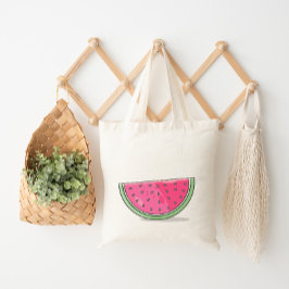 Zoete watermeloen tote bag