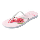 Zoete Watermeloenen Grappige Flip Flops - Aangepas (Schuin)