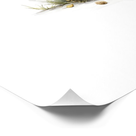 Zoete waterverf fee konijn illustratie perfect poster (Hoek)